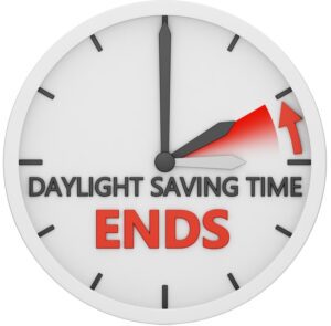 Daylight saving ends