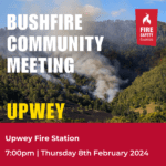 Upwey CFA Bushfire Community Meeting 2024