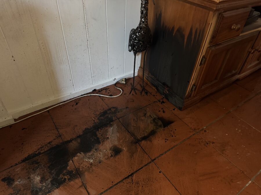 Heater fire 2