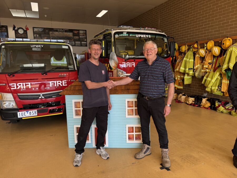 Upwey Mens Shed Donation to Upwey CFA
