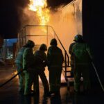 Gas fire attack training